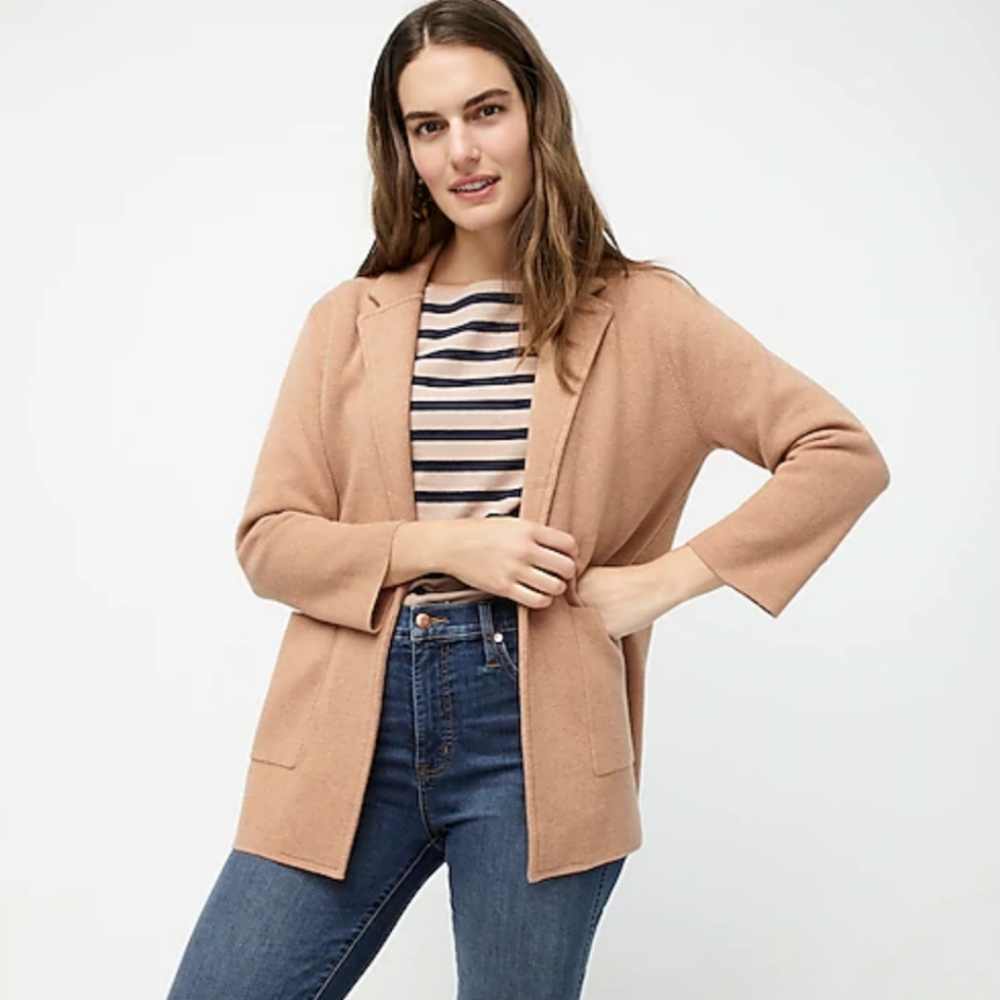 JCrew 365 Sophie Open Front Sweater Blazer